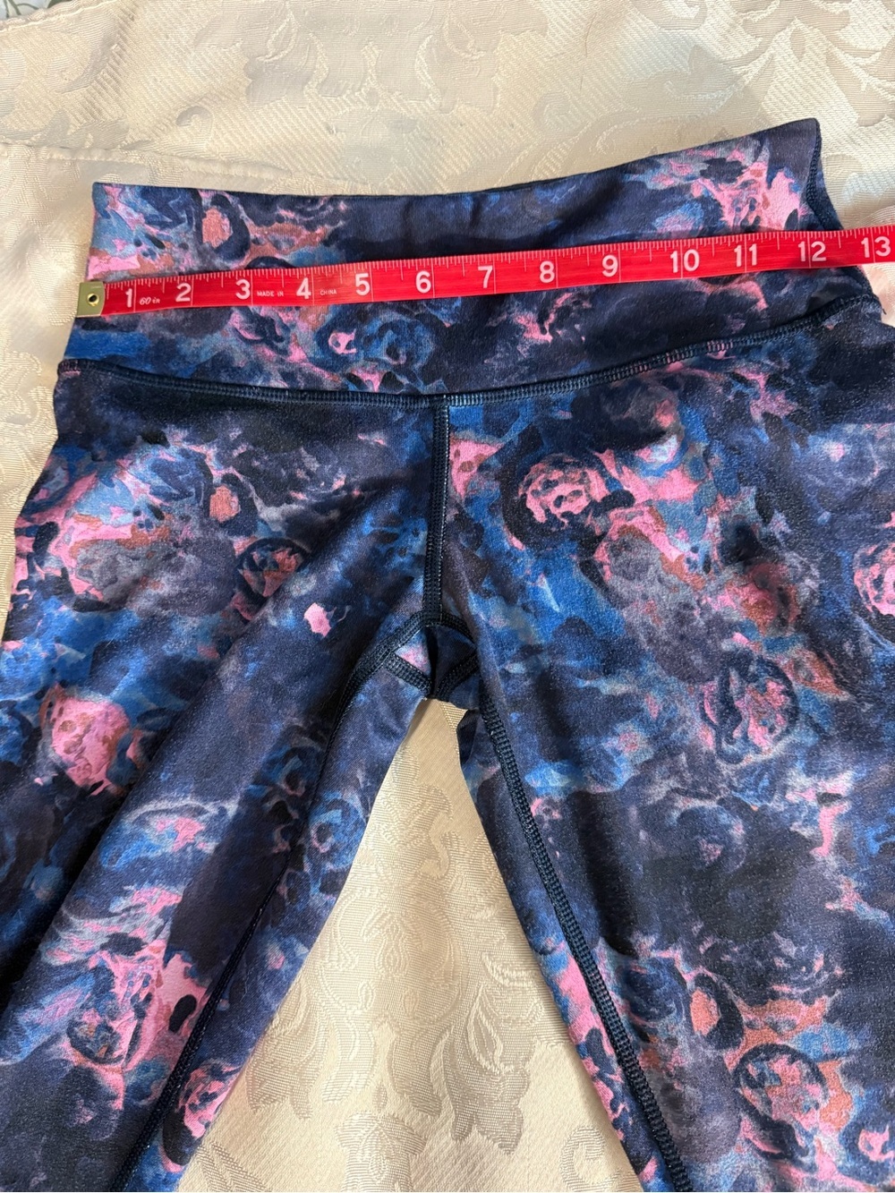 Lululemon Wonder Under High-Rise Floral Leggings Size 4 Full Length 27.5” Inseam - Picture 10 of 12